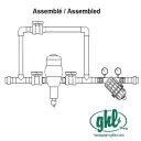 Conjunto de estación inyector MixRite TF5 1" 0.2-2% 0.88-22gpm ON/OFF y by-pass