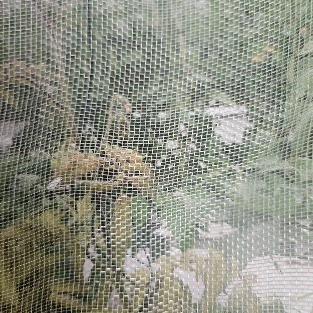 Insect net white HDPE 50 mesh 140g with optical additives - PRE-CUT