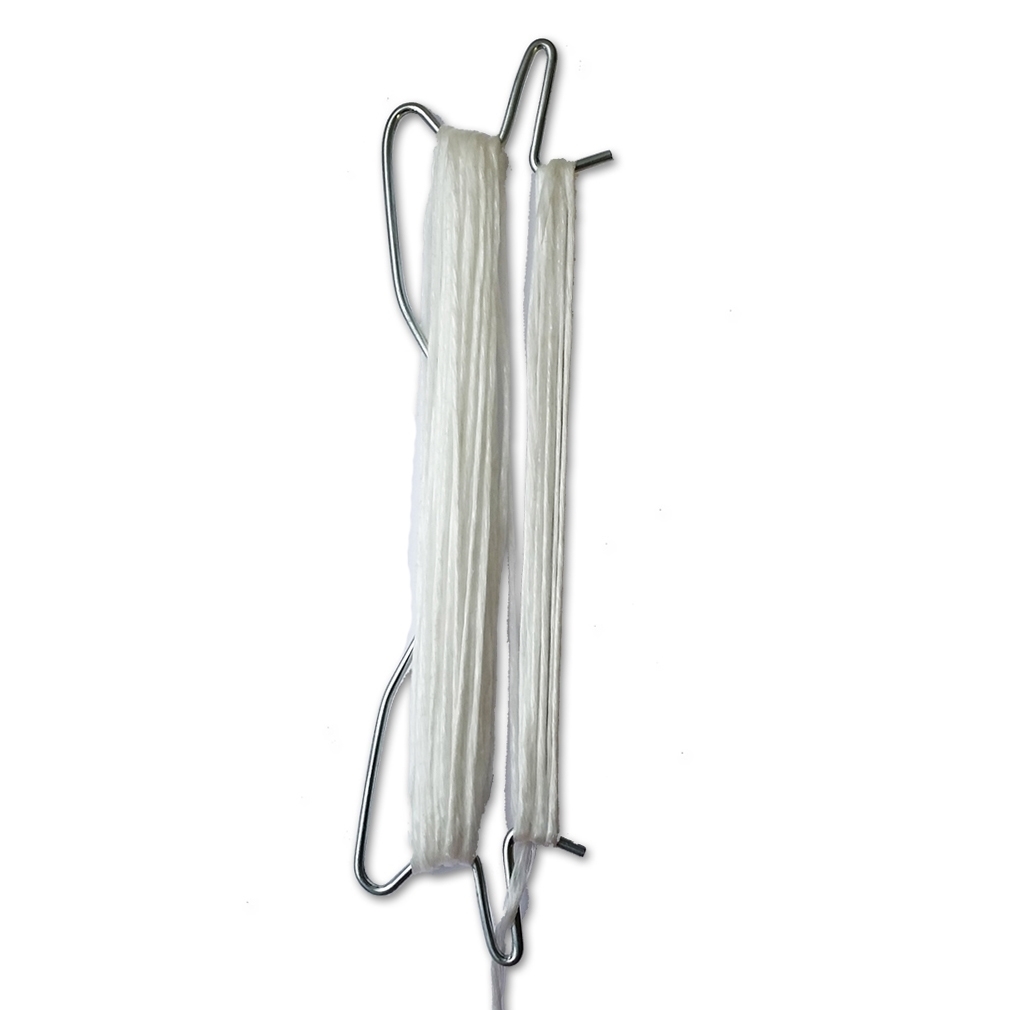 Prewound white hooks Dbl 220 mm Std 1200m/kg  UV treated 