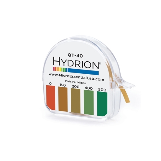 Test pHydrion QT-40 papers (quaternary ammonium) 15'/roll