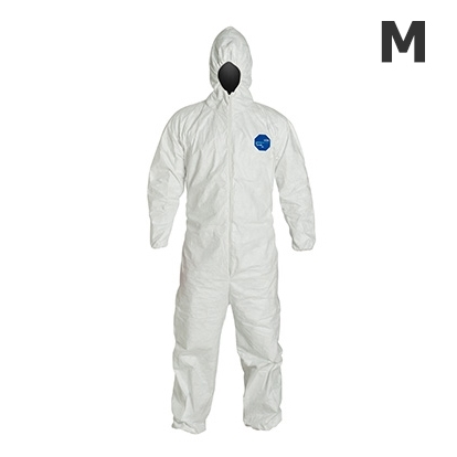Disposable Tyvek M coverall with hood