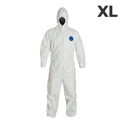 Disposable Tyvek XL coverall with hood