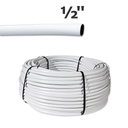 Tuyau PE 1/2" blanc/noir Netafim Bright White™ 61PSI (ID 0.60" OD 0.70" Wall 0.05") (500')