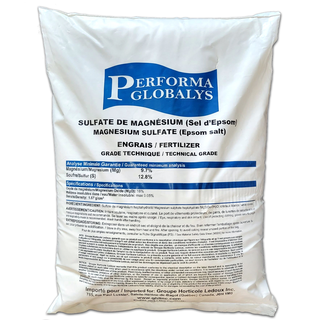 Sulfate de magnésium 9,7%Mg 16%MgO PG Eco