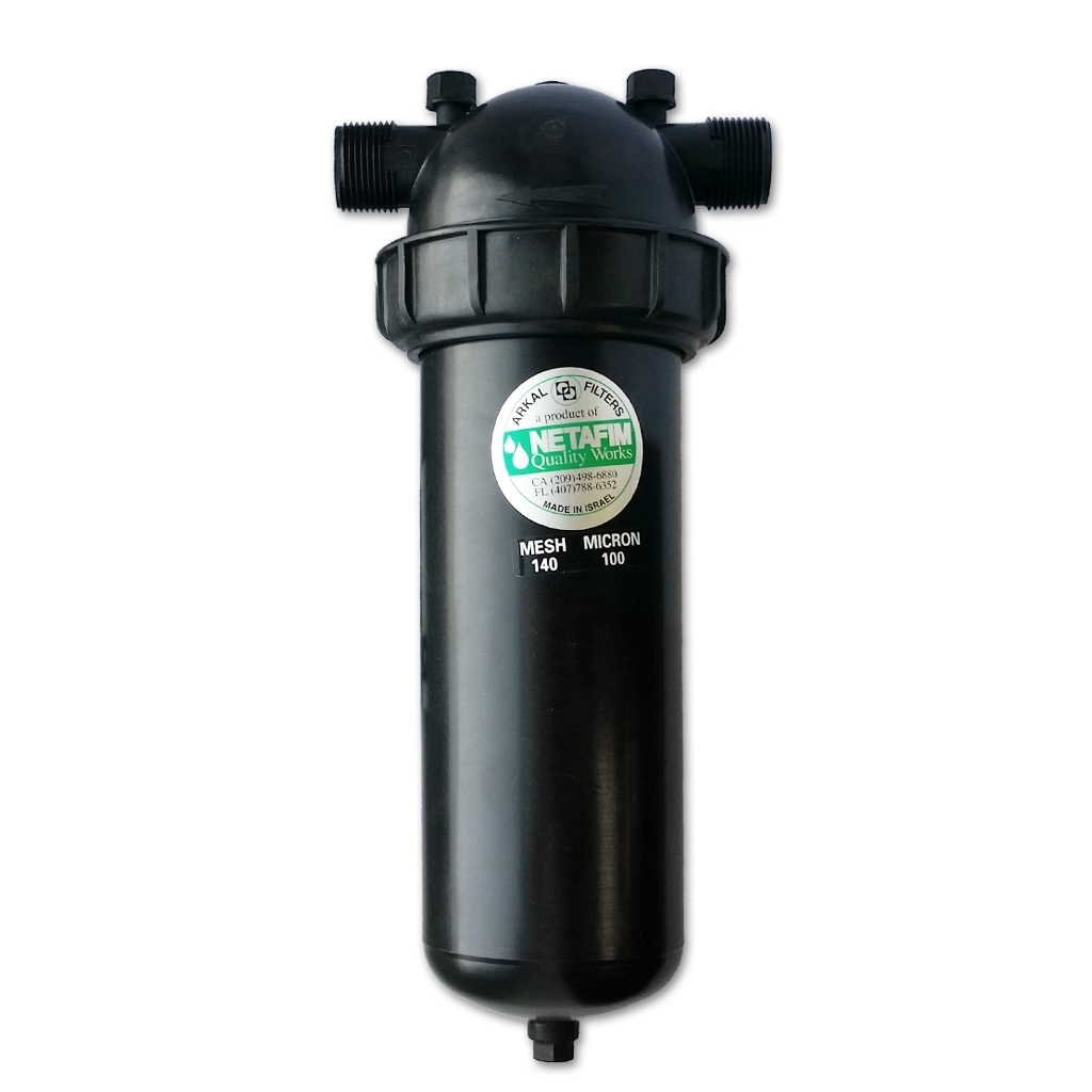 Filtro a disco 1" 140 mesh super filter Netafim Arkal 10-35gpm (negro)