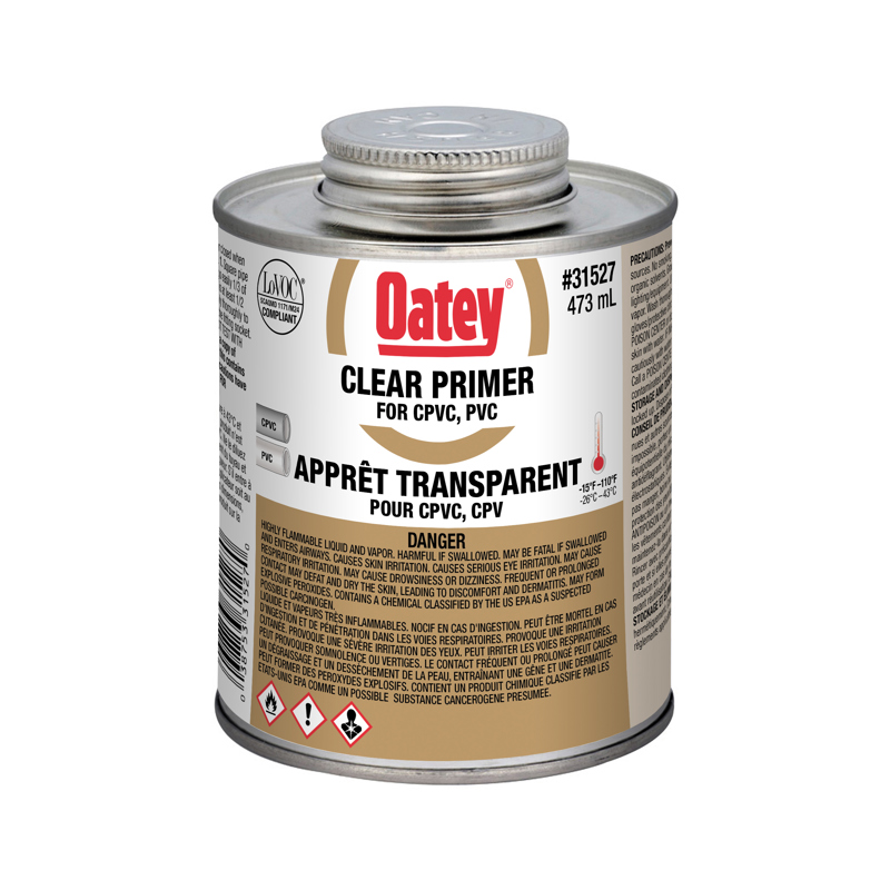 Apprêt pour colle CPVC,PVC Oatey #31527 (473ml)