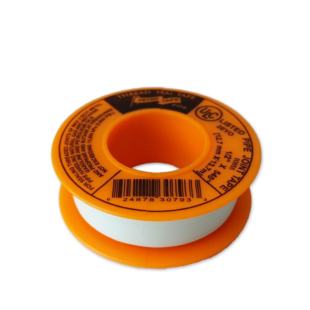 Orange PTFE tape 1/2" x 540" (for heat)