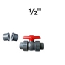 1/2 in. sl/FPT grey true union ball valve EPDM seal