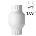 1 1/2 in. sl white PVC swing check valve