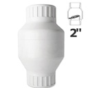 2 in. sl white PVC swing check valve