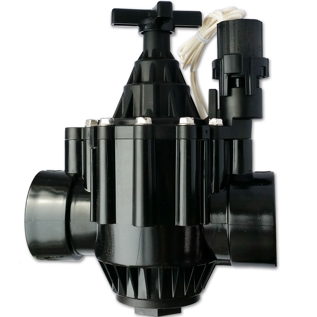 Valve électrique 24Vac 2" FPT noire (droite et angle) 