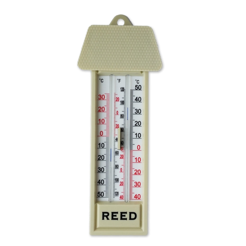 Reed MM2 min-max thermometer with push button
