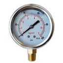 Pressure gauge 2 1/2",  0-100 PSI, 1/4" MPT, glycerine