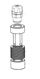 [160-140-10AC-18-836-P] ITC Foot valve 6x12 with PPdisc filter