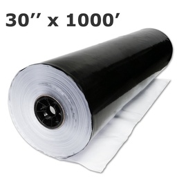 [140-110-011110] Coextruded black and white film 30"x1000' 5.5mil