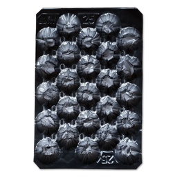 [170-140-011405] Fruit trays #25 black 30g (tomatoes 270g/9,5oz) (500/cs)