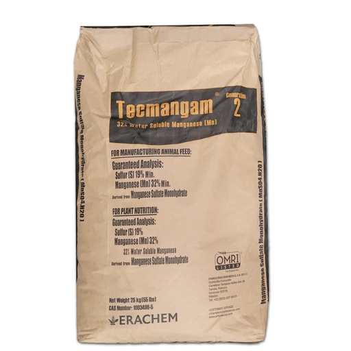 [100-110-013005] Sulfate de manganèse 32%Mn Tecmangam (OMRI)