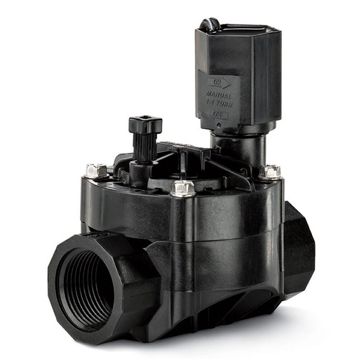 [150-150-011390] Electrical valve 24Vac 1" FPT black (right) 100HV Rain Bird 