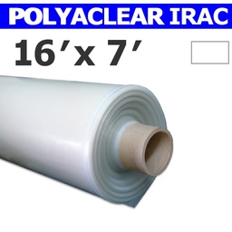 [140-130-03P0X-F16-007P] Poly 16' Feuille IRAC 7.2mil Polyaclear 50UV Agripolyane *pré-coupé* 16' x 7'