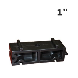 [190-110-077115-BR] Filling block for Black plastic pipe clip  - 1"