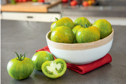 [110-110-102405-100] Tomate TISTRATA (DT712)  N-T (Gaut) spécialité ronde striée jaune vert (100/pqt)