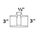 [190-110-002472] T reductor gris 3 sl x 3 sl x 1/2 FPT sch 80