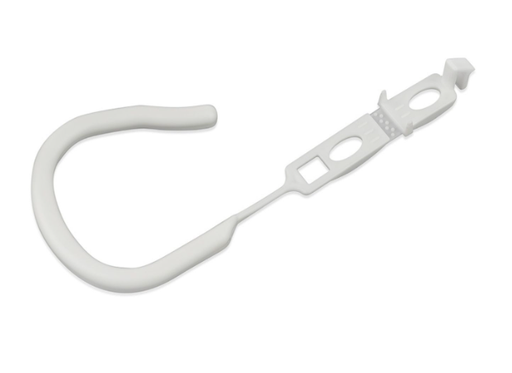[170-110-031705] Zucchini hook white 80mm (4000 box)