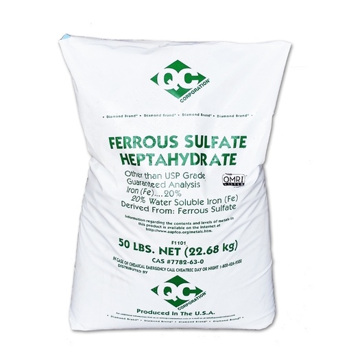 [100-110-011800] Sulfato de hierro 20%Fe QC Corporation 