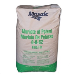 [100-110-031600] F. Chlorure de potassium (Muriate) 0-0-62 Mosaic Traité