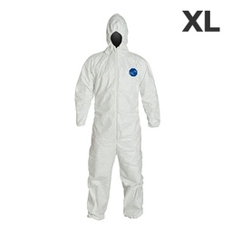 [130-140-011400] Disposable Tyvek XL coverall with hood