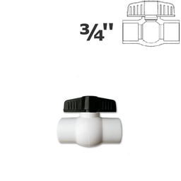 [150-150-012200] 3/4" sl white ball valve