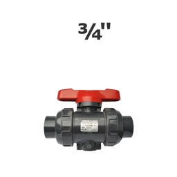 [150-150-012500] 3/4 in. sl grey true union ball valve EPDM seal