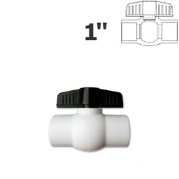 [150-150-012700] 1" sl white ball valve