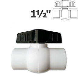 [150-150-013300] 1 1/2" sl white ball valve