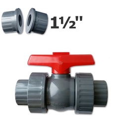 [150-150-013500] 1 1/2 in. sl/FPT grey true union ball valve EPDM seal