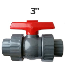 [150-150-014300] 3 in. sl grey true union ball valve EPDM seal