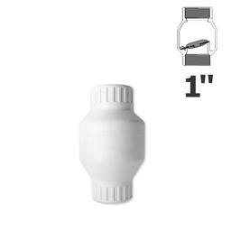 [150-150-051300] 1 in. FPT white PVC swing check valve