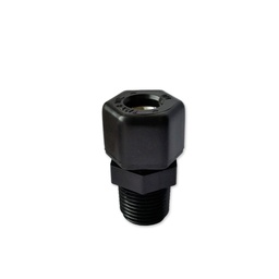 [160-110-021900] Adaptador de plástico para sonda de pH, 12.7 mm de ID, 1/2" MPT