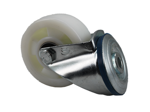 [160-160-022840] P. Berg Roulette pivotante 100x40mm 1 trou M12 en nylon