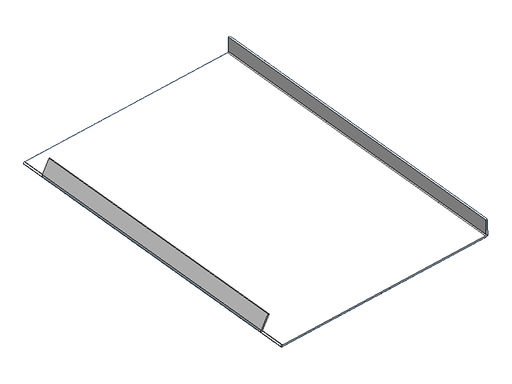 [160-160-028280] P. Berg Placa de cubierta de aluminio BRW170 400x310 2mm motor