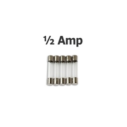 [180-110-045150] Fusibles Bussmann 1/2 Amp, AGC-0.5 (5/pqt)