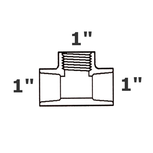 [190-110-000395] T gris 1 sl x 1 sl x 1 FPT sch 40
