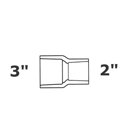 [190-110-004495] Acoplamiento reductor gris 3 sl x 2 sl sch 40