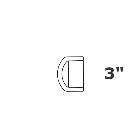 [190-110-008975] Tapa gris 3 sl sch 40