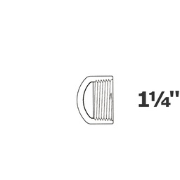 [190-110-008835] Capuchon gris 1 1/4 FPT sch 40