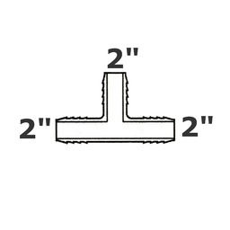 [190-110-000655] T gris 2 ins x 2 ins x 2 ins