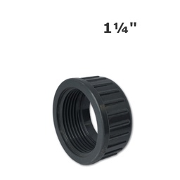 [190-110-042200] Nut conector gris 1 1/4 FPT para válvula de descarga de 32mm