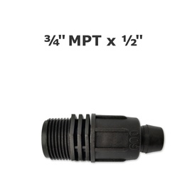 [190-110-082200] Perma-Loc adaptador 3/4" MPT x 1/2" acoplador rápido Irritec