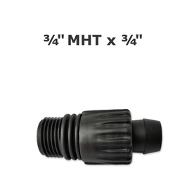 [190-110-082500] Perma-Loc adaptador 3/4" MHT (hose) x 3/4" acoplador rápido Irritec