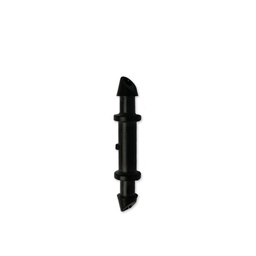 [190-110-901400] Conector 1/4" barb x barb negra en bisel (100/pqt)